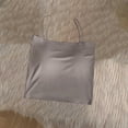 thumbnail image 5 of Womens Sleeveless Tops Plus Size Women's Spaghetti Strap Crop Cami Top, Square Neck Slim Fits Basic Tanks, Summer Lightweight Comfy Camisole Gray XL, 5 of 9