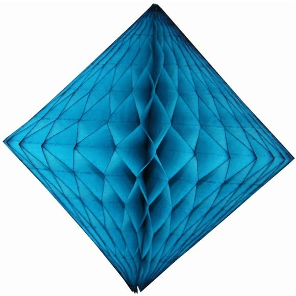 Lot de 3 12 Pouces Décoration Diamant Nid d'Abeille Bleu Turquoise