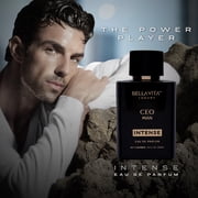 Bella Vita Luxury CEO MAN Intense Eau De Parfum Perfume for Men with Bergamot,Lavender & Orchid|Woody & Musky Long Lasting EDP Fragrance Scent, 100 Ml