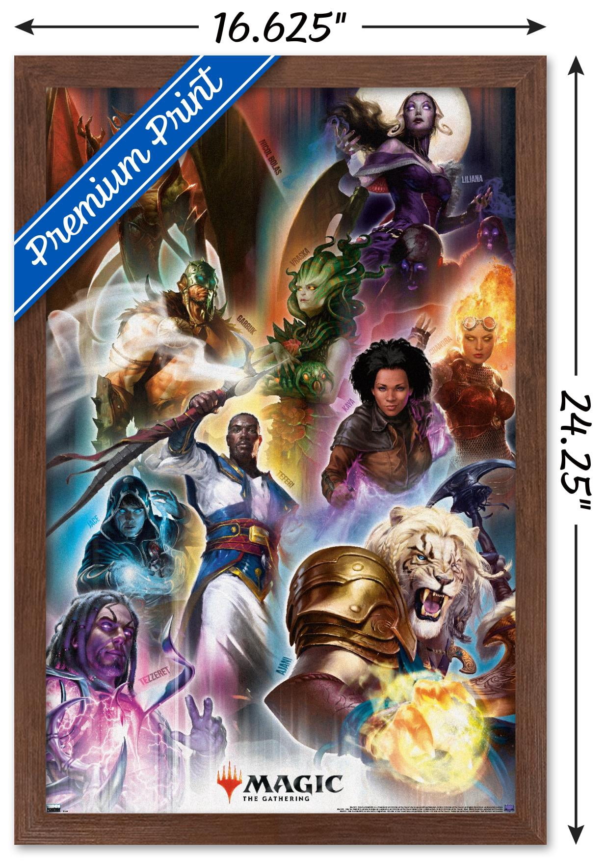 Magic: The Gathering - Grid Wall Poster, 14.725" x 22.375" Framed