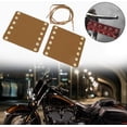 thumbnail image 4 of ZOUSSIQI Handlebar Wraps, 2PCS Motorcycle Leather Handlebar Hand Grip Covers with Strap Motorcycle Heated Grip Pads Modification Accessories(Yellow) CA919-29466, 4 of 9