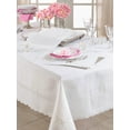 thumbnail image 5 of Fennco Styles Abigail Collection Embroidered Braid Pattern Ocean Waves Table Linens (67" x 88" Tablecloth), 5 of 5