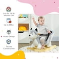 thumbnail image 5 of Qaba Baby Rocking Horse, Husky Themed Rocking Animal for Children, Plush Animal Rocker Ride On Toy for Kids 18-36 Months with Wooden Base, Seat Belt, 5 of 10