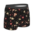 thumbnail image 2 of KLL Red White Flowers Men's Cotton Boxer Briefs Underwear-XX-Large, 2 of 8