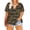 522-Camo Green, variant on Plus Size T Shirt For Women XL Tennessee Whiskey V Neck Raglan Spring Summer Buttons Short Sleeve Summer Sexy Henley Tunic Tops Black 14 16 Plus