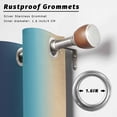 thumbnail image 2 of Outdoor Curtains for Patio Waterproof, Blue Teal Yellow Ombre Outdoor Privacy Panels Grommet, Farmhouse Modern Gradient Art Blackout Outside Curtains for Porch/Cabana 54"x108", 2 Panels, 2 of 8