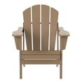 thumbnail image 3 of Afuera Living Coastal Outdoor Folding Poly Adirondack Chair (Set of 2) in Brown, 3 of 6