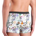 thumbnail image 4 of Men's Boxer Briefs, Bohemian Cute Parrot Flower Soft Comfy Mens Underwear Boxer Briefs Breathable With Widen Waist, 4 of 7