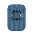 thumbnail image 1 of Ventilador de enfriamiento sin hojas, recargable, para colgar en el cuello, enfriador, ajustable, portátil, ventilador de aire mínimo, azul marino Kearding HA005553-02, 1 of 6