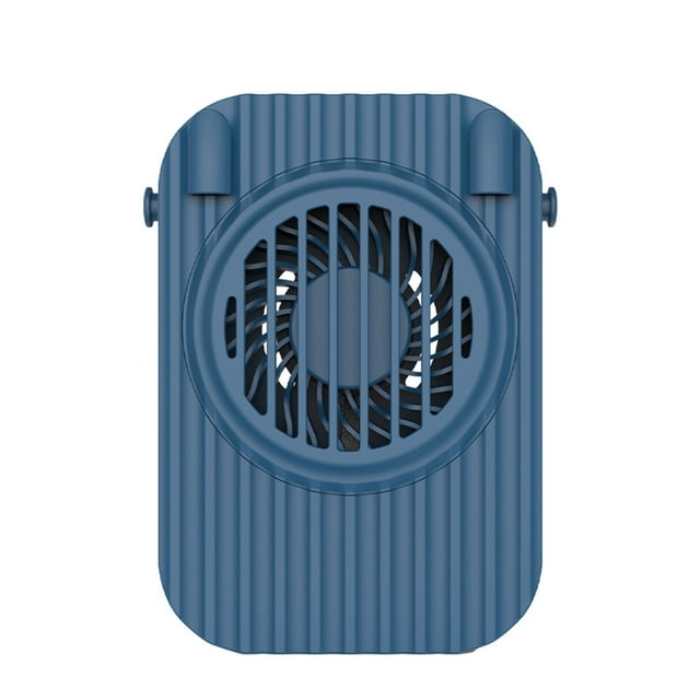 Ventilador de enfriamiento sin hojas, recargable, para colgar en el cuello, enfriador, ajustable, portátil, ventilador de aire mínimo, azul marino Kearding HA005553-02