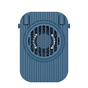 Cooling Fan Leafless Rechargeable Neck Hanging Cooler Mini Fan; Portable USB Adjustable Portable Min Air Fan, Dark Green