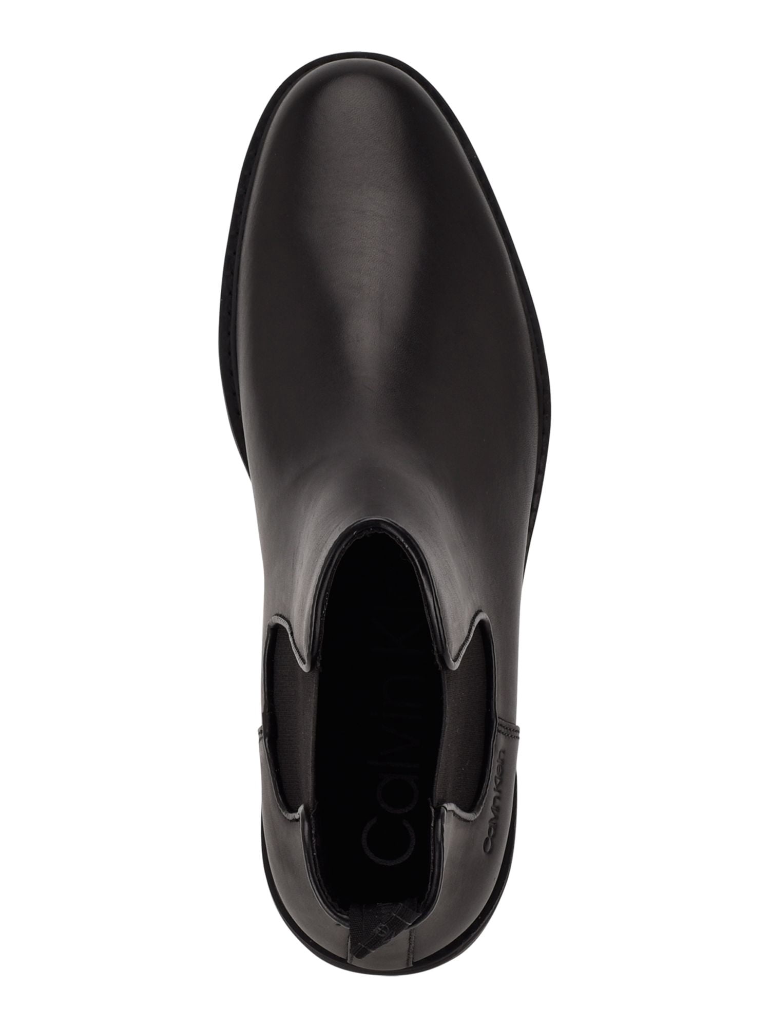 CALVIN KLEIN Mens Black Cushioned Fenwick Round Toe Chelsea  display picture 1
