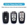 thumbnail image 6 of Key Fob Cover Case for Ford Soft TPU Key Holder Full Coverage Car Key Protector with Leather Keychain Lanyard for Ford Explorer Mustang Fusion Escape F150 F250 F350 F450 F550 Edge, Blue, 6 of 6