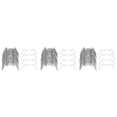 thumbnail image 1 of Greenhouse Glazing Clips, Stainless Steel W Type Clips Leaf Spring Clips for Greenhouse Glass House Twin-Hall Web 300PCS, 1 of 8
