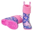 thumbnail image 4 of Addie & Tate Girls Rain Boots, Sizes 8T-12 – Lightweight & Waterproof Rain Boots for Kids in Rainbow/Stars Design, 4 of 8