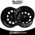 thumbnail image 2 of 15x10 Black Rock Steel Type D Window Matte Black Wheel 5x5.5 (-38mm), 2 of 5