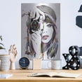 thumbnail image 6 of Luxe Metal Art 'Take That1' by Loui Jover, Metal Wall Art, 12"x16", 6 of 9
