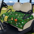 thumbnail image 3 of Pzuqiu Golf Equipment Quilted Golf Cart Seat Cover - Universal 2-Person With 4 Pockets - Durable Non-Slip Protector For Golfers, 3 of 9