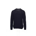thumbnail image 3 of Perry Ellis (Greenwich Village) Purple Cable Knit Crew Neck Sweater, Size Medium, 3 of 4