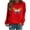 Red, variant on ICHUANYI Womens Trendy Oversized Sweatshirts Hoodies Crew Neck Long Sleeve Shirt Pullover Casual Comfy Fall Winter Fashion Outfits Clothes 2023