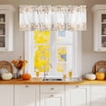 thumbnail image 2 of Valances for Windows Watercolor Autumn Plant Ginkgo Rod Pocket Short Curtain for bathroom living room bedroom Country Fall Botanical 1 Panel 42x12in, 2 of 9