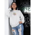 thumbnail image 2 of Watercolored Llama Sweatshirt Women -SPIdeals Designs, Female Large, 2 of 6