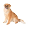 thumbnail image 1 of Figura de perro realista, figura de animal, mano de obra fina, recuerdo, arte, decoración para el hogar Marrón, 1 of 7
