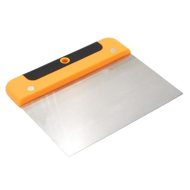 Espátula de acero inoxidable con mango cómodo para reparación de paredes. 6 pulgadas