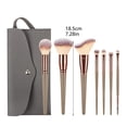 thumbnail image 2 of Set de brochas de maquillaje portátil para viajar Kit de 7 brochas con estuche Perfectas herramientas de maquillaje para todo tipo de pieles para la aplicación de maquillaje facial, 2 of 6