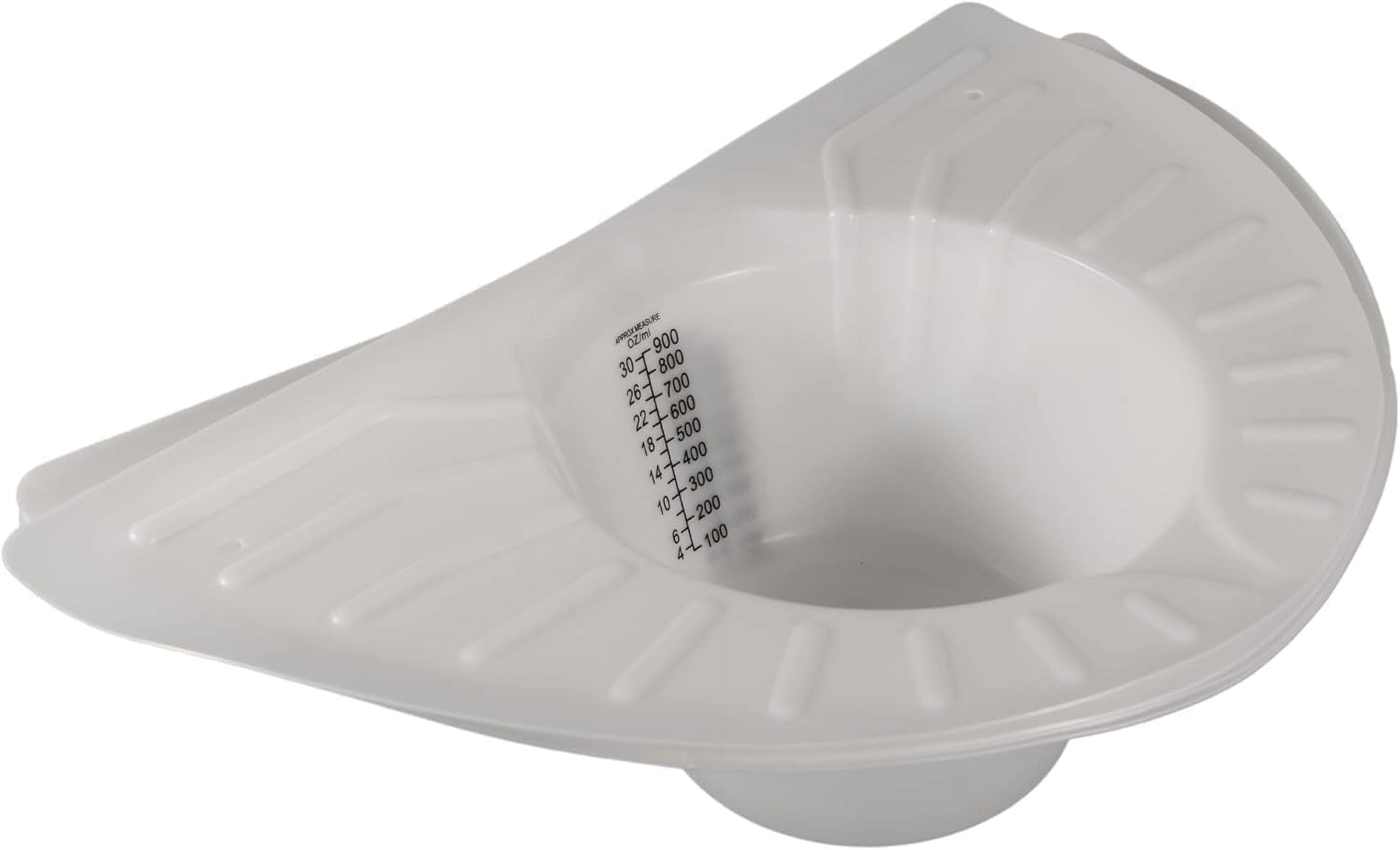 Vakly Graduated Collector Pan - Plastic Toilet Hat for Urine & Stool Specimen Collection, 30 oz