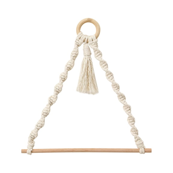 Pompotops Clearance Sales Cotton Rope Hand Woven Towel Rack Towel Rack Wall Hanging Living Room Bedroom