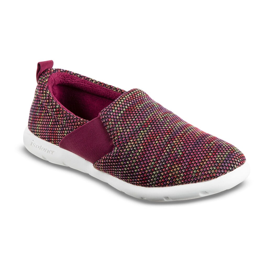 Isotoner Zenz From isotoner Heather Knit Women's Slipons Wild Rose
