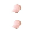 thumbnail image 4 of Transemion Classic Baseball Cap With Ring Decoration For Elegant Touch Ring Baseball Cotton Hat Match Style Quick-drying Beach Chain Pink 2Set, 4 of 6