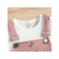 thumbnail image 5 of Bagilaanoe 2pcs Toddler Baby Girl Overalls Pants Set  Long Sleeve T Shirt Tops + Suspender Trousers 6M 12M 18M 24M 3T 4T Kids Casual Fall Outfits, 5 of 9