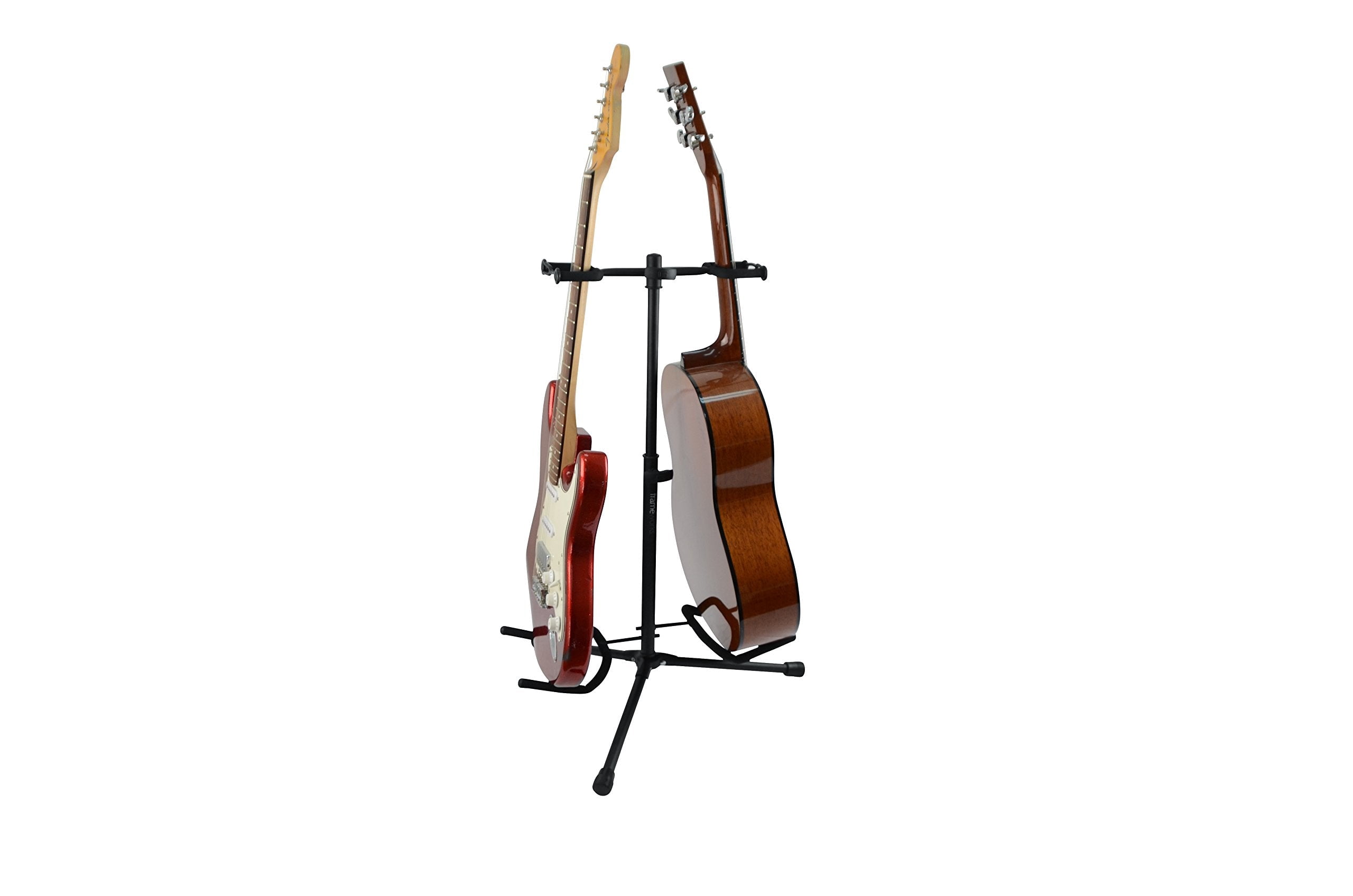 Gator Frameworks Easy Adjust Collapsible Heavy Duty Steel Double Guitar Stand