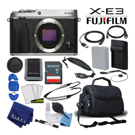 Fujifilm X-E3 X-Series 24.3 MP Mirrorless Digital Camera (Body Only, Silver) Mid-Range (Best Mid Range Mirrorless Camera)