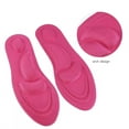 thumbnail image 4 of Plantilla ortopédica de apoyo para el arco y los pies planos Ecomeon espuma viscoelástica para zapatos de fascitis plantar mujer-rosa Rojo, 4 of 6