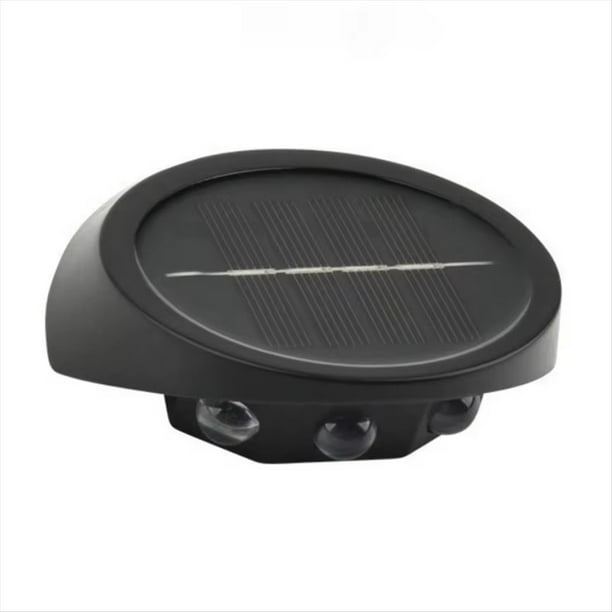 Luces Solares de Pared Impermeables, Lámpara de Valla Exterior de 3 LED para Jardín, Decoración de Patio, Luces de Pared de Bajo Consumo B
