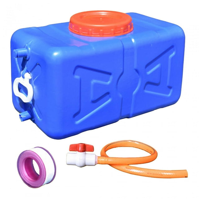Water Containers for Storage Emergency Water Storage Containers High Temperature Resistant Water Jug Bucket Food Grade for Yard Car Driving blue 60 catties