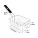 thumbnail image 3 of Stainless Steel Frying Sieve Basket Barbecue Party Deeps Fryer Frying Mesh Fryer Squares Oil Filter Sieve Frying Mesh For Fryer, 3 of 5