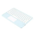 thumbnail image 4 of Teclado inalámbrico táctil Teclas redondas Diseño ergonómico Teclado inalámbrico táctil inteligente ultrafino para tabletas Portátiles Azul cielo, 4 of 10