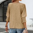 thumbnail image 5 of Texiao Summer New Fashionable Loose Round Neck Cuffs Long Edition Large Size T Shirt for Women, 5 of 6