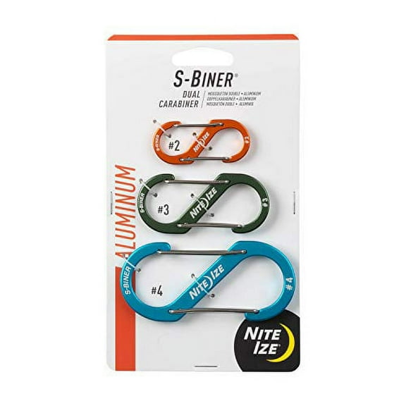 Nite Ize S-Biner Aluminum Dual Carabiner, Assorted