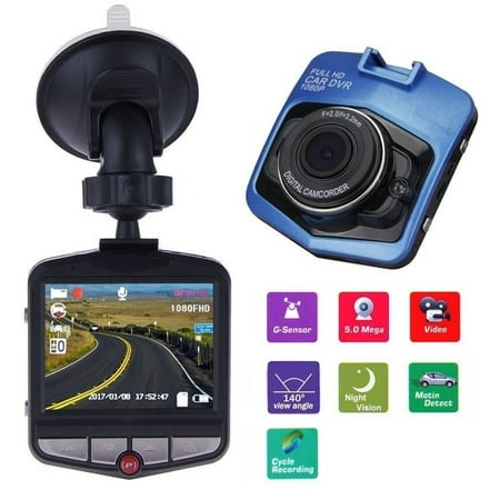 Dash Cam, Car Dashboard Camera Recorder with Full HD 1080P, Loop Recording, 140° Wide Angle Lens, G-Sensor and Clear Nighttime Recording