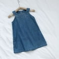 thumbnail image 2 of Little Girl Dresses Summer Casual Cowboy Halter Dress Party Princess Dress Clothes Kids Sundress,Size 6 Years-7 Years, 2 of 5
