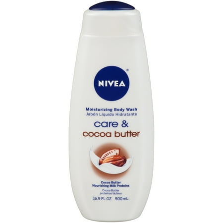 (2 pack) NIVEA Care and Cocoa Butter Moisturizing Body Wash 16.9 fl.