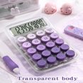 thumbnail image 1 of LNGOOR 1pc Gradient Dopamine Calculator With Circular Mechanical Keyboard  10-Digit Display For Financial Accounting Students And Office Usage  Style Goddess Calculator With High-End And, 1 of 1