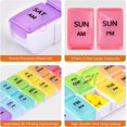 thumbnail image 4 of Weekly Pill Box Organiser Portable Pill Storage Box Travel Pill, 4 of 8