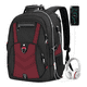 thumbnail image 1 of Mochila Para Laptop De 17 In Impermeable Negro Con Rojo Malubero Malu2189, 1 of 4