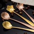 thumbnail image 3 of Kitchen Dessert Spoon Japanese Style Stainless Steel Solid Color Coffee Spoon Flower Stirring Spoon Creative Floral TeaSpoon, 3 of 6